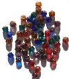 Cathedral 50 6mm Triangle Faceted Gold Tipped with Coated Ends - Mix Pack